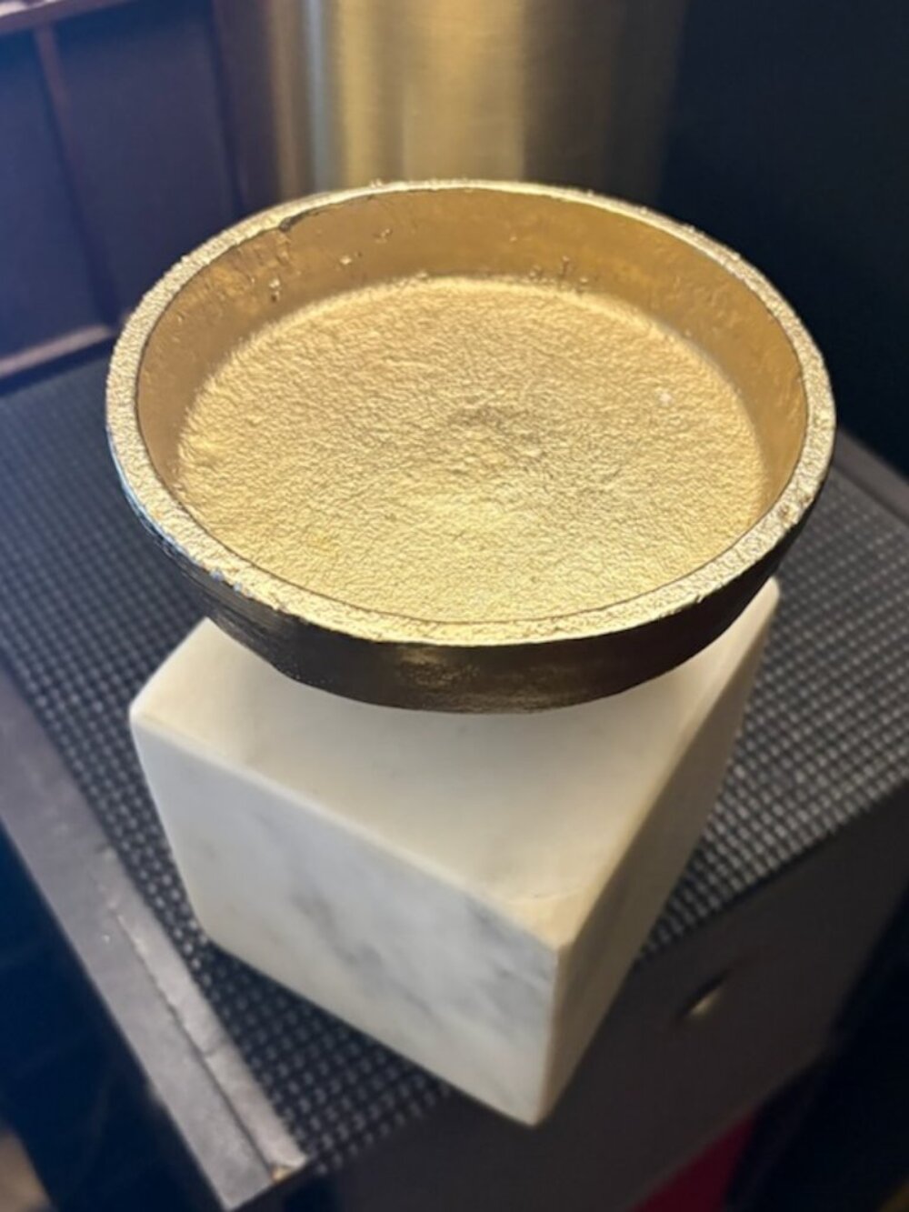1 Gold + Marble Candle Holder